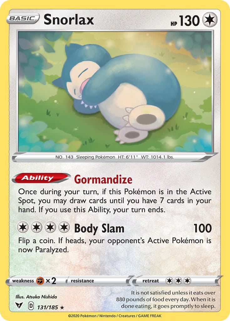 Snorlax (131/185) [Sword & Shield: Vivid Voltage] Pokemon Single Pokémon  | Multizone: Comics And Games