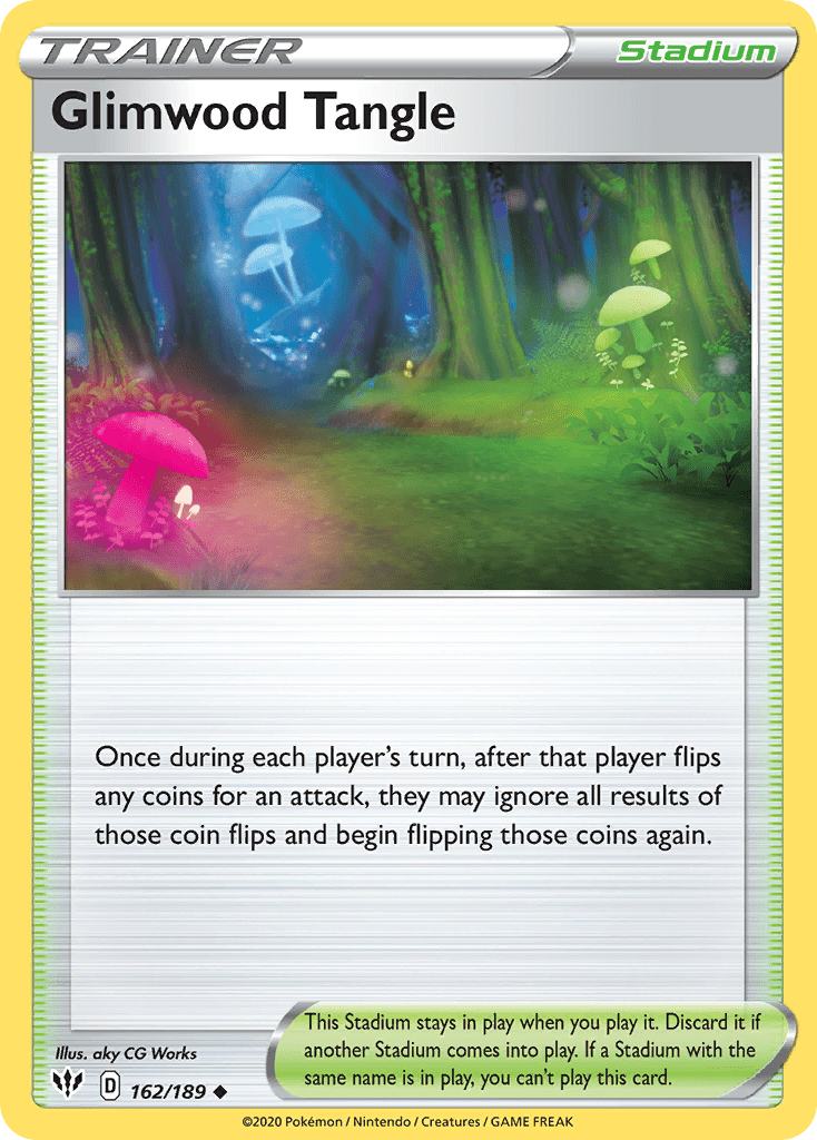 Glimwood Tangle (162/189) [Sword & Shield: Darkness Ablaze] Pokemon Single Pokémon  | Multizone: Comics And Games