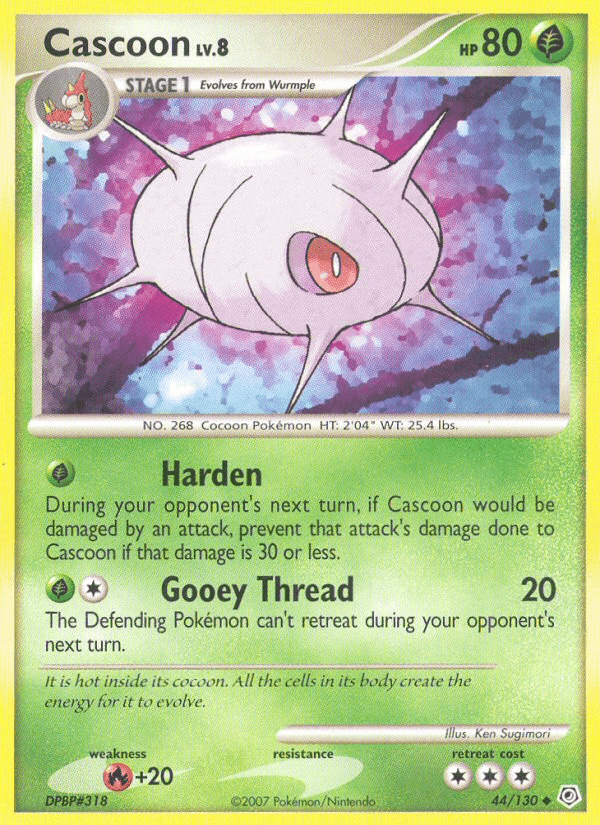 Cascoon (44/130) [Diamond & Pearl: Base Set] Pokemon Single Pokémon  | Multizone: Comics And Games