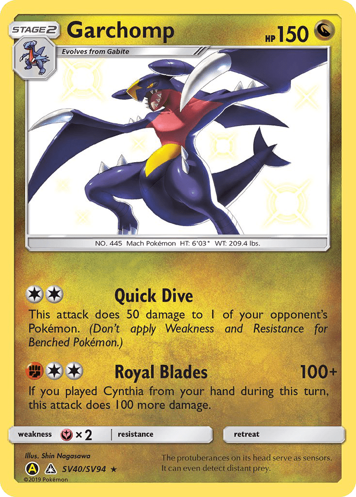 Garchomp (SV40/SV94) [Sun & Moon: Hidden Fates - Shiny Vault] Pokemon Single Pokémon  | Multizone: Comics And Games