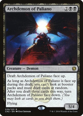 Archdemon of Paliano [Conspiracy: Take the Crown] MTG Single Magic: The Gathering  | Multizone: Comics And Games