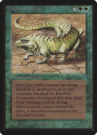 Thicket Basilisk [Limited Edition Beta] MTG Single Magic: The Gathering  | Multizone: Comics And Games