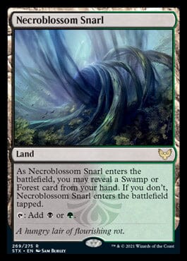 Necroblossom Snarl [Strixhaven: School of Mages] MTG Single Magic: The Gathering  | Multizone: Comics And Games