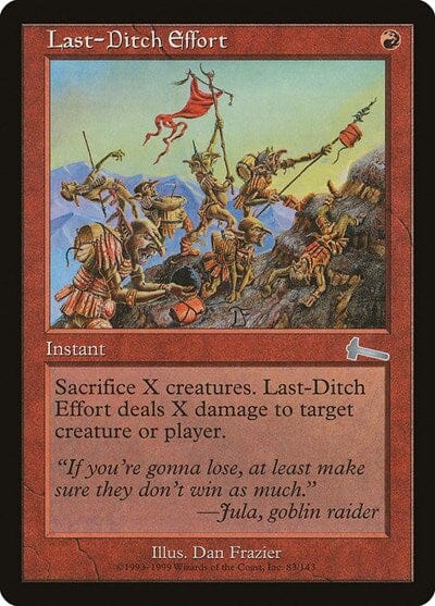 Last-Ditch Effort [Urza's Legacy] MTG Single Magic: The Gathering  | Multizone: Comics And Games