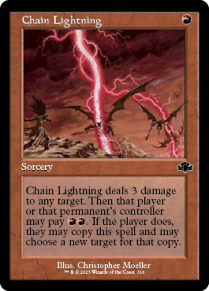 Chain Lightning (Retro) [Dominaria Remastered] MTG Single Magic: The Gathering  | Multizone: Comics And Games