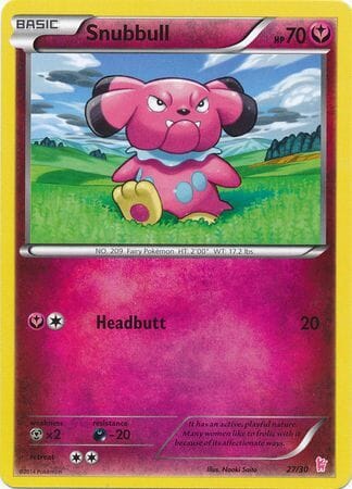 Snubbull (27/30) [XY: Trainer Kit - Sylveon] Pokemon Single Pokémon  | Multizone: Comics And Games