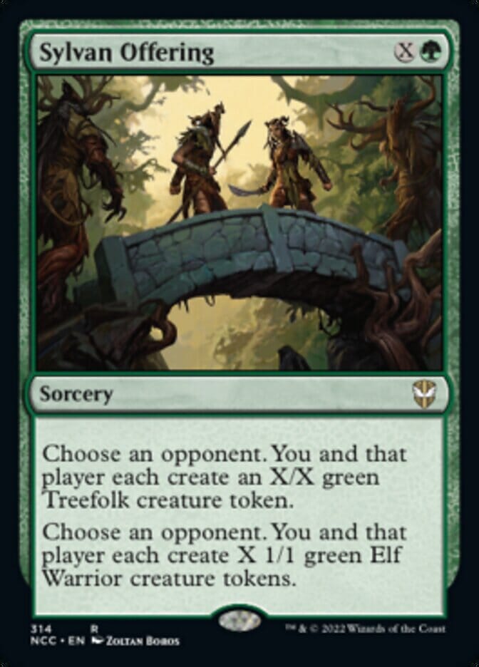 Sylvan Offering [Streets of New Capenna Commander] MTG Single Magic: The Gathering  | Multizone: Comics And Games