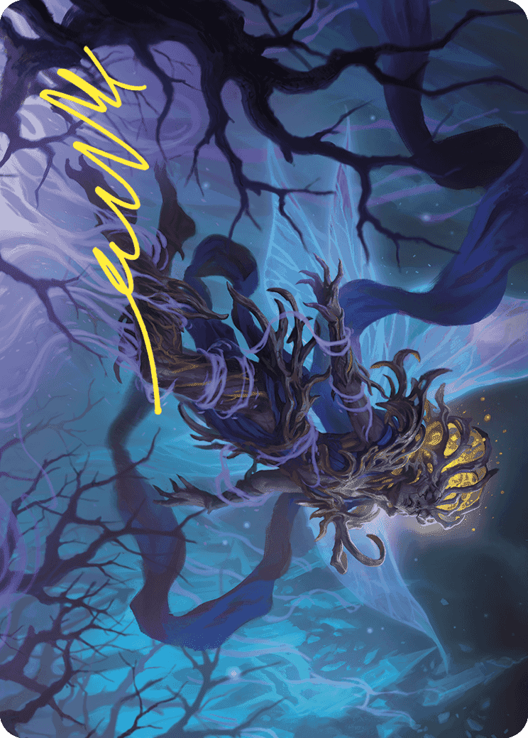 Sleep-Cursed Faerie Art Card (Gold-Stamped Signature) [Wilds of Eldraine Art Series] MTG Single Magic: The Gathering  | Multizone: Comics And Games