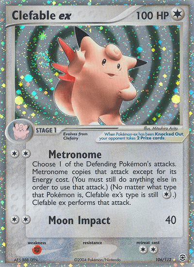 Clefable ex (106/112) [EX: FireRed & LeafGreen] Pokemon Single Pokémon  | Multizone: Comics And Games