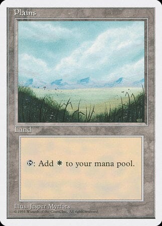 Plains (A) [Fourth Edition] MTG Single Magic: The Gathering  | Multizone: Comics And Games