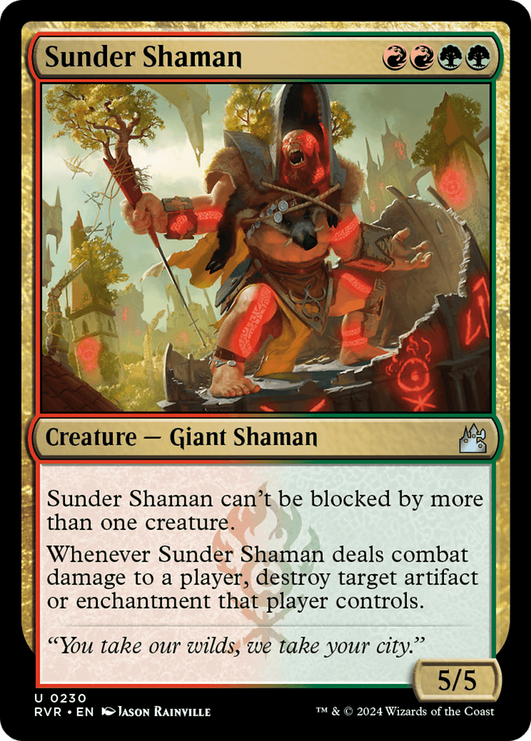 Sunder Shaman [Ravnica Remastered] MTG Single Magic: The Gathering  | Multizone: Comics And Games
