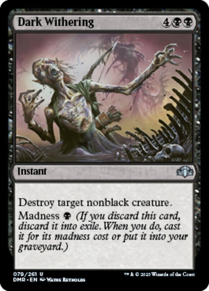 Dark Withering [Dominaria Remastered] MTG Single Magic: The Gathering  | Multizone: Comics And Games