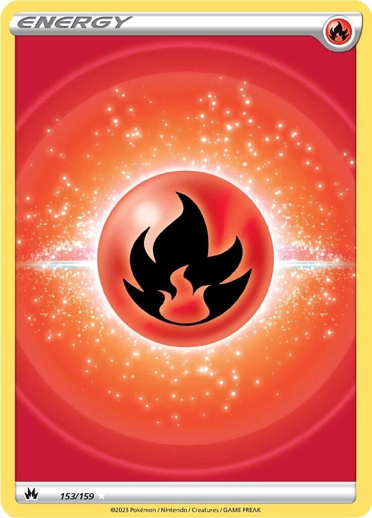 Fire Energy (153/159) (Texture Full Art) [Sword & Shield: Crown Zenith] Pokemon Single Pokémon  | Multizone: Comics And Games