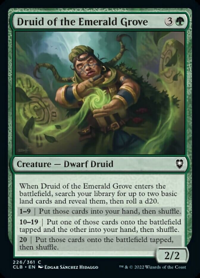 Druid of the Emerald Grove [Commander Legends: Battle for Baldur's Gate] MTG Single Magic: The Gathering  | Multizone: Comics And Games