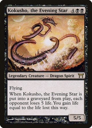 Kokusho, the Evening Star [Champions of Kamigawa] MTG Single Magic: The Gathering  | Multizone: Comics And Games