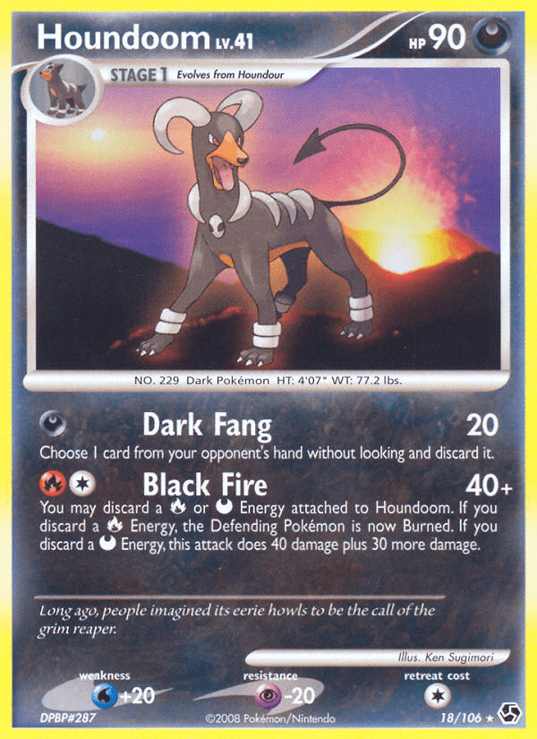 Houndoom (18/106) [Diamond & Pearl: Great Encounters] Pokemon Single Pokémon  | Multizone: Comics And Games