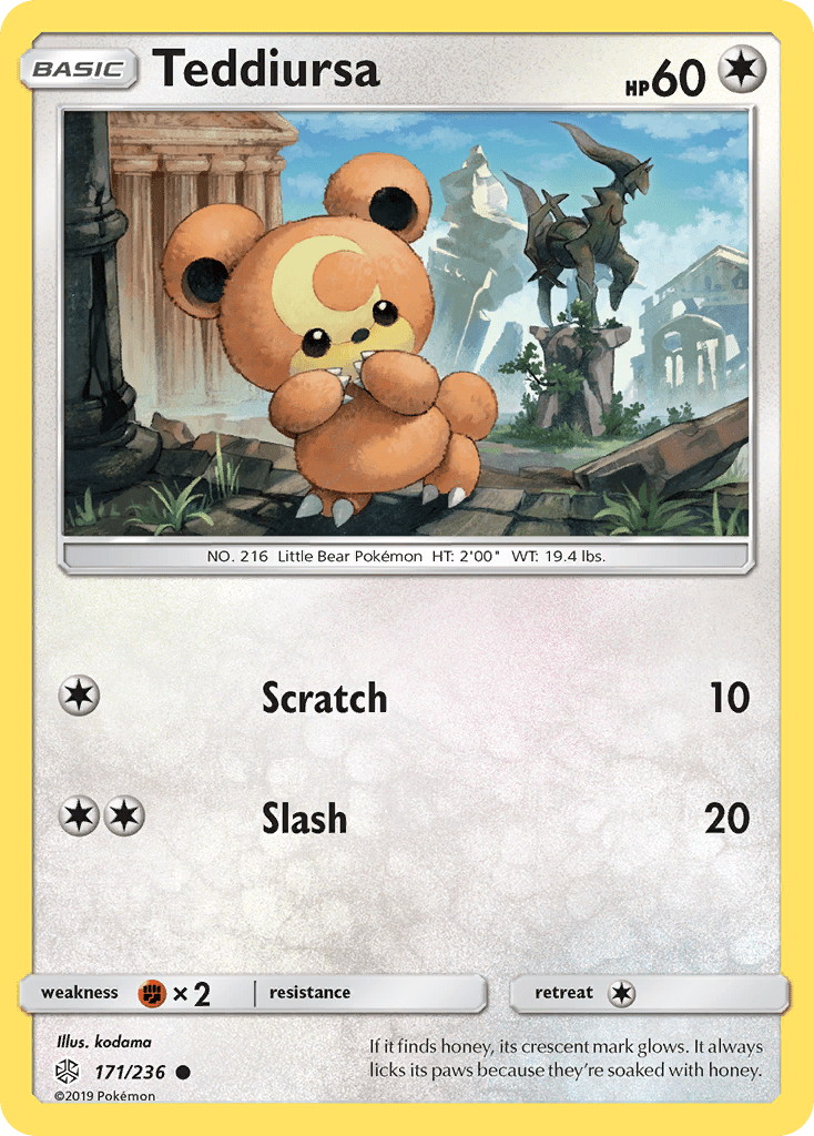 Teddiursa (171/236) [Sun & Moon: Cosmic Eclipse] Pokemon Single Pokémon  | Multizone: Comics And Games