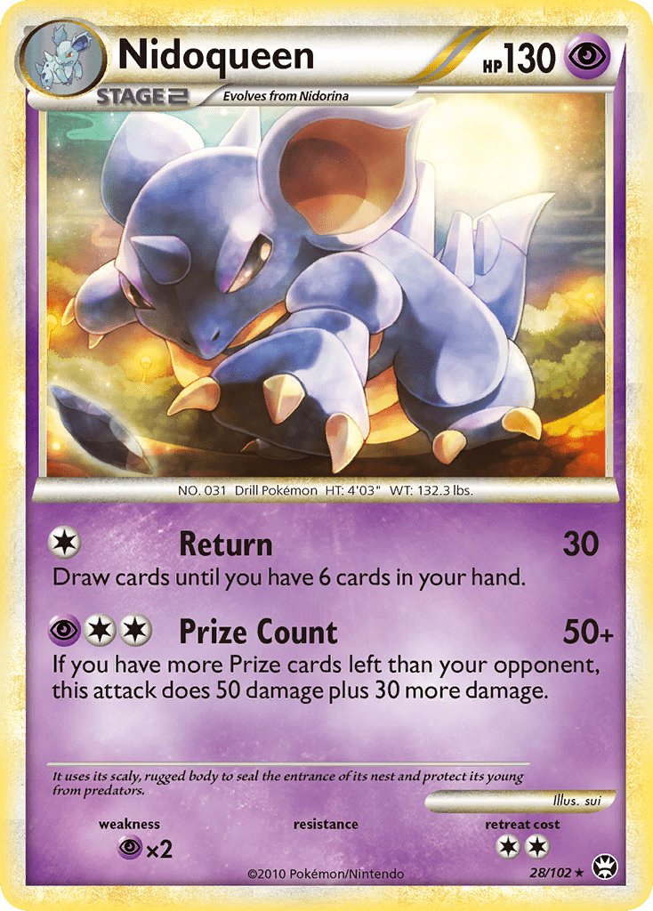 Nidoqueen (28/102) [HeartGold & SoulSilver: Triumphant] Pokemon Single Pokémon  | Multizone: Comics And Games