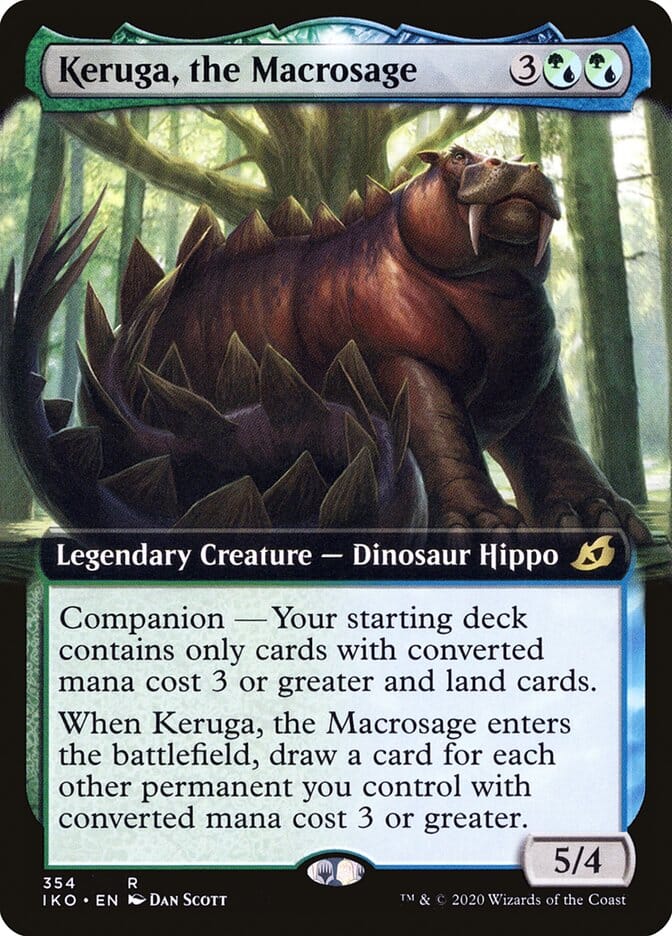 Keruga, the Macrosage (Extended Art) [Ikoria: Lair of Behemoths] MTG Single Magic: The Gathering  | Multizone: Comics And Games
