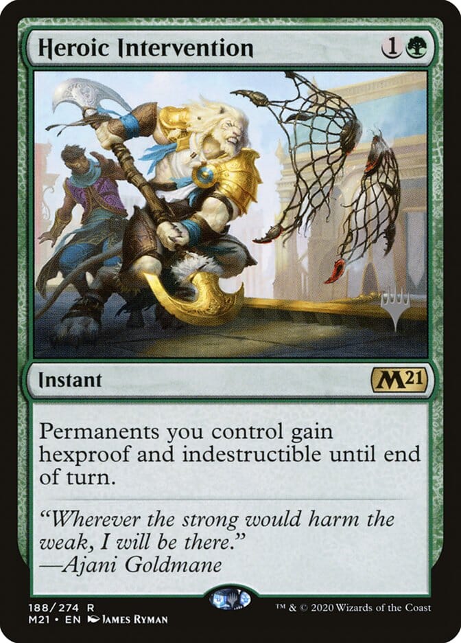 Heroic Intervention (Promo Pack) [Core Set 2021 Promos] MTG Single Magic: The Gathering  | Multizone: Comics And Games