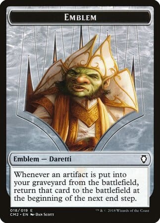 Emblem - Daretti, Scrap Savant [Commander Anthology Volume II Tokens] MTG Single Magic: The Gathering  | Multizone: Comics And Games
