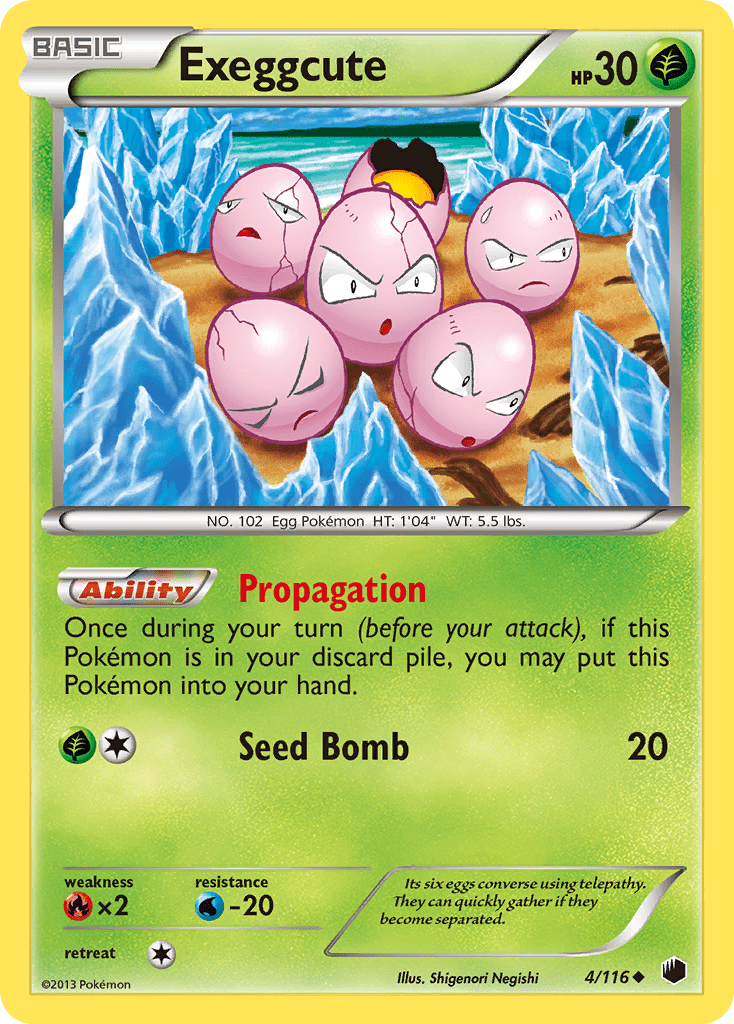 Exeggcute (4/116) [Black & White: Plasma Freeze] Pokemon Single Pokémon  | Multizone: Comics And Games
