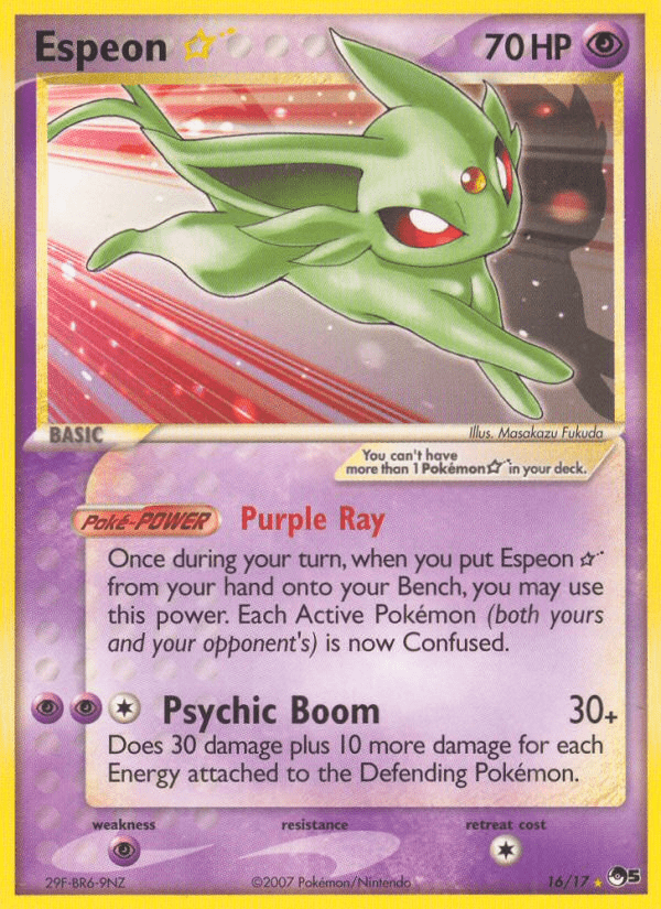 Espeon Star (16/17) [POP Series 5] Pokemon Single Pokémon  | Multizone: Comics And Games