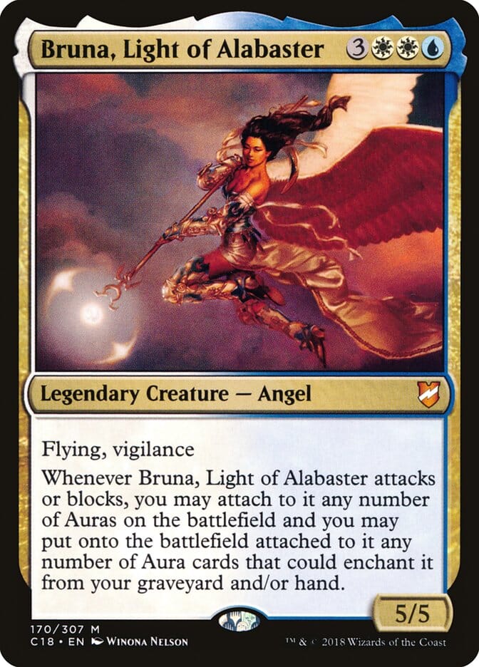 Bruna, Light of Alabaster (Oversized) [Commander 2018 Oversized] MTG Single Magic: The Gathering  | Multizone: Comics And Games