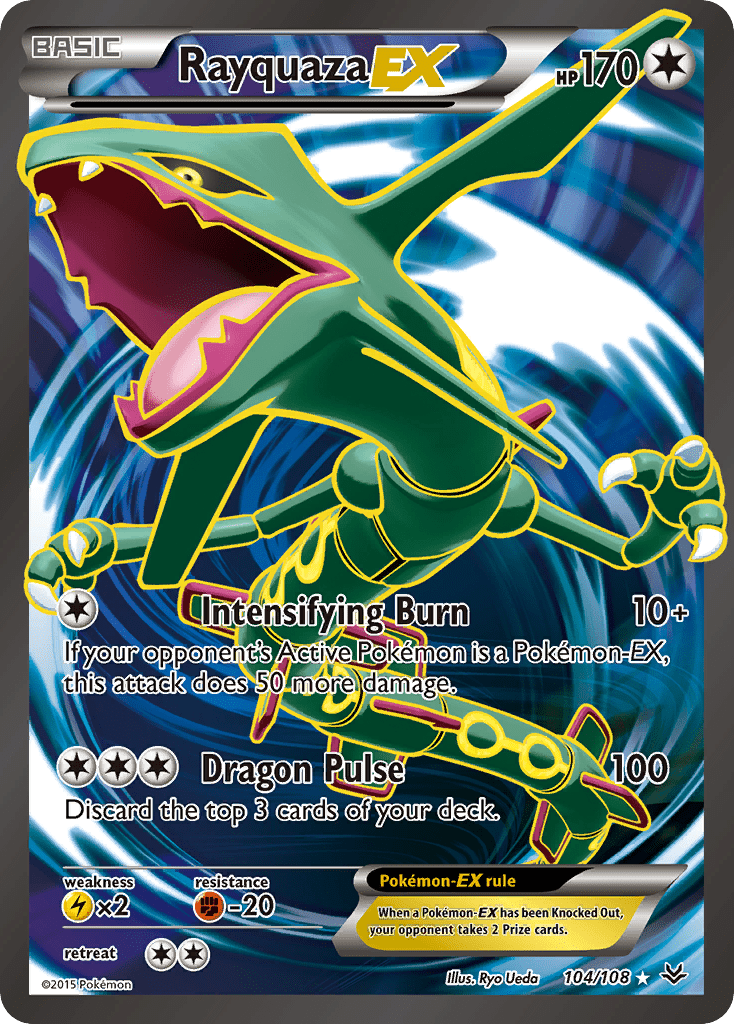 Rayquaza EX (104/108) [XY: Roaring Skies] Pokemon Single Pokémon  | Multizone: Comics And Games