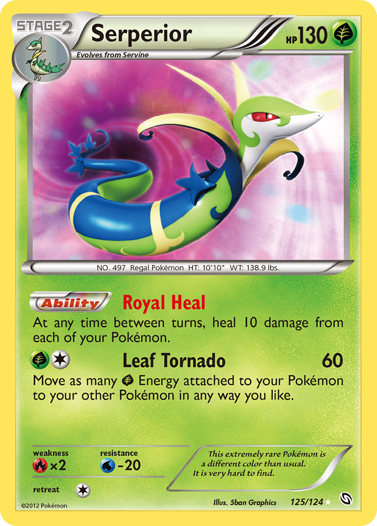Serperior (125/124) [Black & White: Dragons Exalted] Pokemon Single Pokémon  | Multizone: Comics And Games