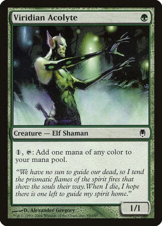 Viridian Acolyte [Darksteel] MTG Single Magic: The Gathering  | Multizone: Comics And Games