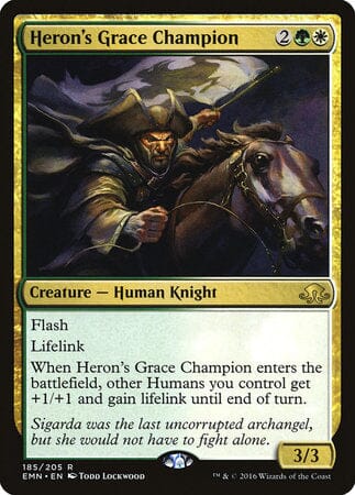 Heron's Grace Champion [Eldritch Moon] MTG Single Magic: The Gathering  | Multizone: Comics And Games