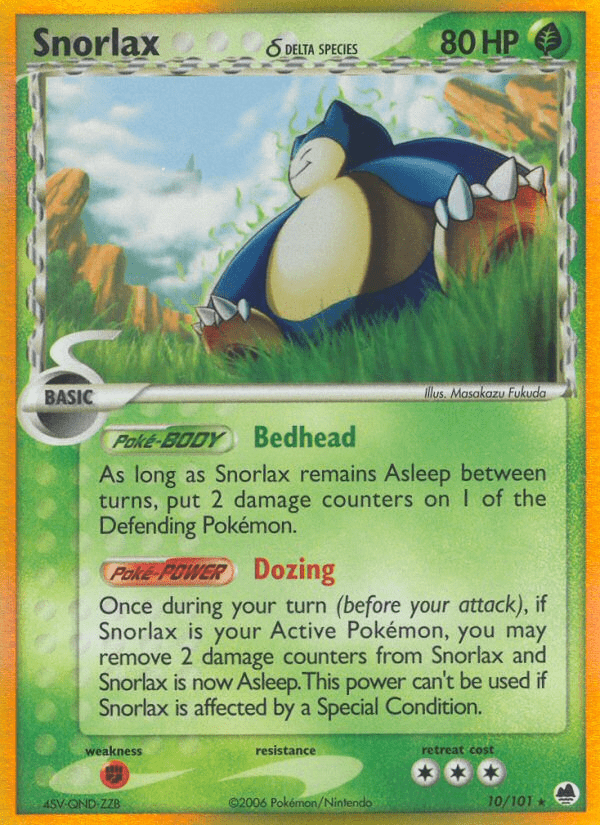 Snorlax (10/101) (Delta Species) [EX: Dragon Frontiers] Pokemon Single Pokémon  | Multizone: Comics And Games