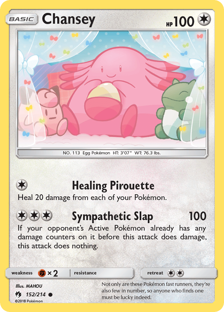Chansey (152/214) [Sun & Moon: Lost Thunder] Pokemon Single Pokémon  | Multizone: Comics And Games