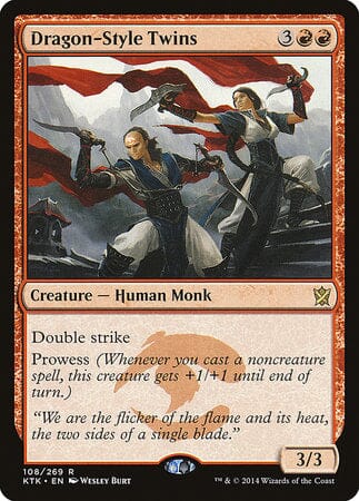 Dragon-Style Twins [Khans of Tarkir] MTG Single Magic: The Gathering  | Multizone: Comics And Games