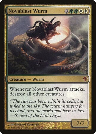 Novablast Wurm [Worldwake] MTG Single Magic: The Gathering  | Multizone: Comics And Games