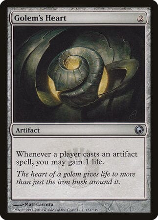 Golem's Heart [Scars of Mirrodin] MTG Single Magic: The Gathering  | Multizone: Comics And Games