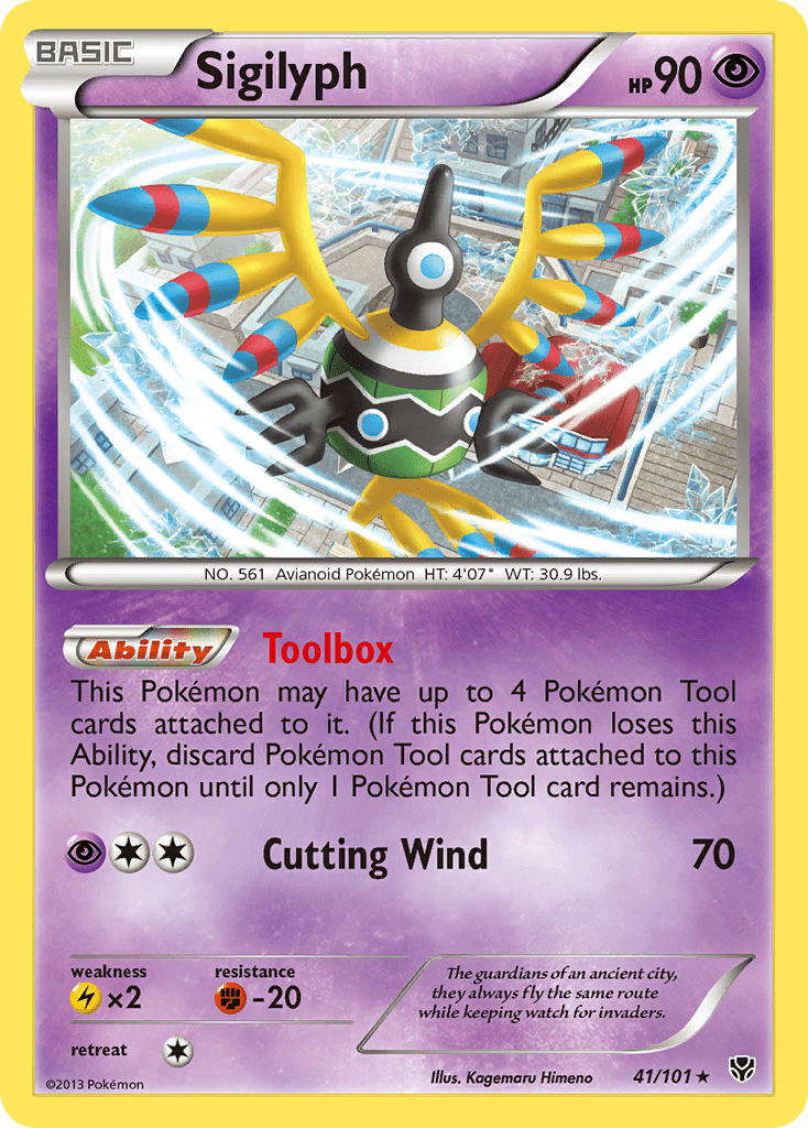 Sigilyph (41/101) [Black & White: Plasma Blast] Pokemon Single Pokémon  | Multizone: Comics And Games