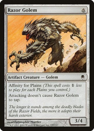 Razor Golem [Darksteel] MTG Single Magic: The Gathering  | Multizone: Comics And Games