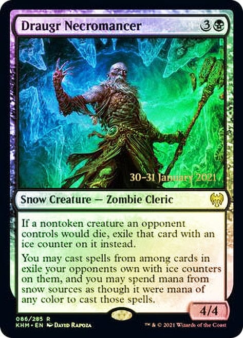 Draugr Necromancer [Kaldheim Prerelease Promos] MTG Single Magic: The Gathering  | Multizone: Comics And Games