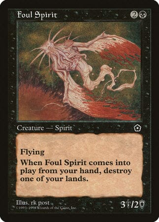 Foul Spirit [Portal Second Age] MTG Single Magic: The Gathering  | Multizone: Comics And Games