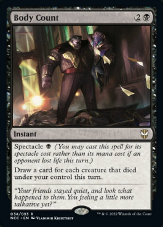 Body Count [Streets of New Capenna Commander] MTG Single Magic: The Gathering  | Multizone: Comics And Games