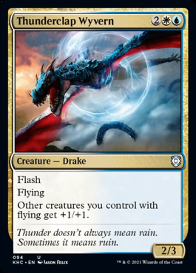 Thunderclap Wyvern [Kaldheim Commander] MTG Single Magic: The Gathering  | Multizone: Comics And Games