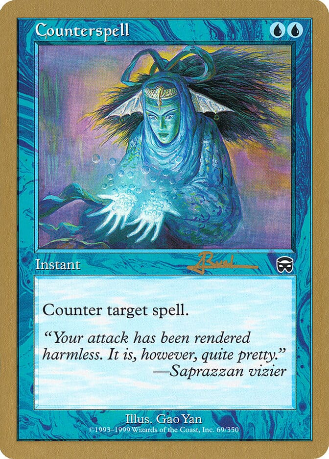 Counterspell (Antoine Ruel) (MMQ) [World Championship Decks 2001] MTG Single Magic: The Gathering  | Multizone: Comics And Games