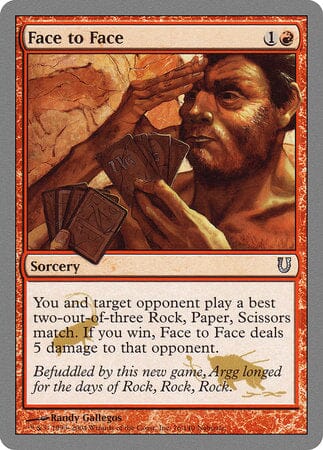 Face to Face [Unhinged] MTG Single Magic: The Gathering  | Multizone: Comics And Games