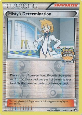 Misty's Determination (104/122) (Regional Championship Promo) [XY: BREAKpoint] Pokemon Single Pokémon  | Multizone: Comics And Games