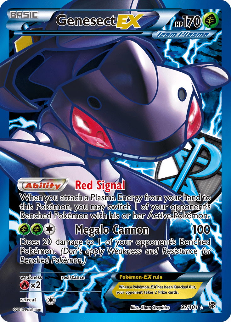Genesect EX (97/101) [Black & White: Plasma Blast] Pokemon Single Pokémon  | Multizone: Comics And Games