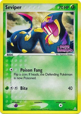 Seviper (32/110) (Stamped) [EX: Holon Phantoms] Pokemon Single Pokémon  | Multizone: Comics And Games