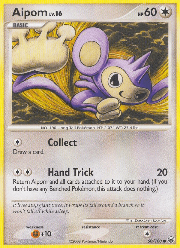 Aipom (50/100) [Diamond & Pearl: Majestic Dawn] Pokemon Single Pokémon  | Multizone: Comics And Games