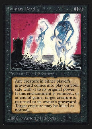 Animate Dead (IE) [Intl. Collectors’ Edition] MTG Single Magic: The Gathering  | Multizone: Comics And Games